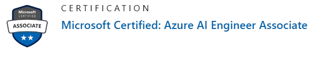 Microsoft AI engineering certificate 