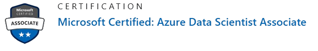 Microsoft Data Scientist certificate 